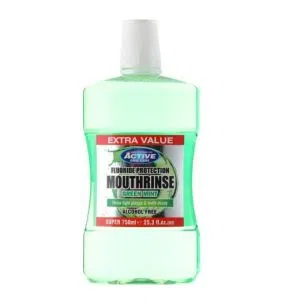 Active Green Mint, płyn do ust z fluorem, bez alkoholu, 750 ml