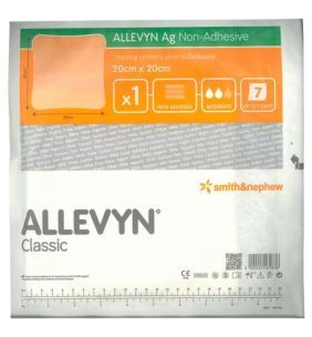 Allevyn Ag Non Adhesive, opatrunek, 20 cm x 20 cm, 1szt. (z opakowania 10 szt.)