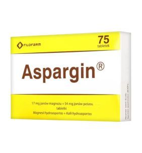 Aspargin, 250 mg + 250 mg, tabletki, 75 szt. (Filofarm)