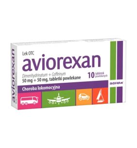 Aviorexan, 50 mg + 50 mg, tabl.powl., 10 szt