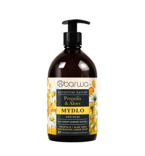 Barwa, Mydło w płynie odżywcze Propolis + Aloes Receptury Natury, 480 ml