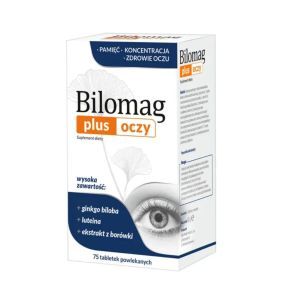 Bilomag Plus Oczy, tabl.powl., 75 szt