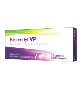 Bisacodyl  VP, 5 mg, tabletki dojelitowe (i.rów), Bułg,30 szt