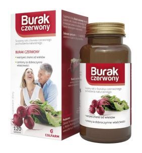 Burak czerwony, tabletki, 120 szt. (Colfarm)