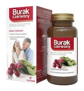 Burak czerwony, tabletki, 120 szt. (Colfarm)