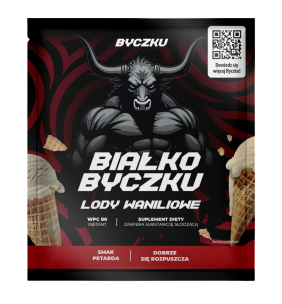 Białko Byczku lody waniliowe, saszetka 30g