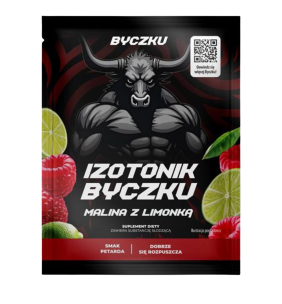 Byczku Izotonik, malina z limonką, saszetka 31,5g