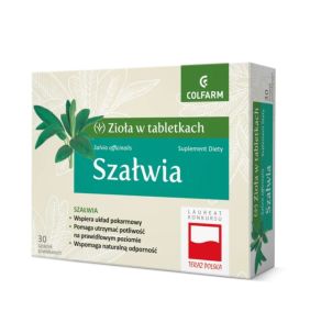 Szałwia, tabletki powlekane, 30 szt.