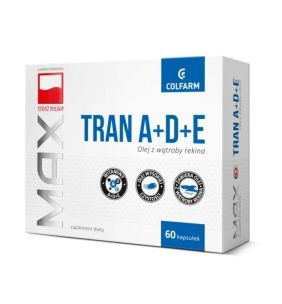 Max Tran z rekina z witaminami A+D+E, kapsułki, 60 szt.
