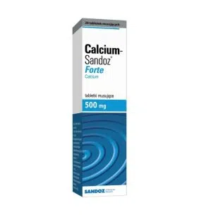 Calcium-Sandoz Forte, 500 mg, tabl.musuj.,20 szt
