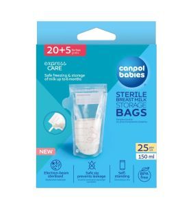 Canpol, torebki, do przechowywania pokarmu,70/001,1op.,25szt