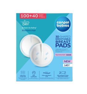 Canpol Babies Ultra Dry, oddychające ultrachłonne wkładki laktacyjne 3D, 140 szt.
