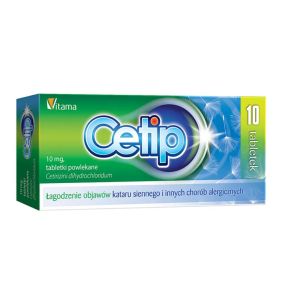 Cetip, tabletki powlekane, 10mg, 10 szt.