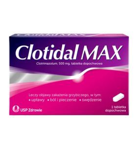 Clotidal MAX, 500 mg, tabl.dopochw., 1 szt