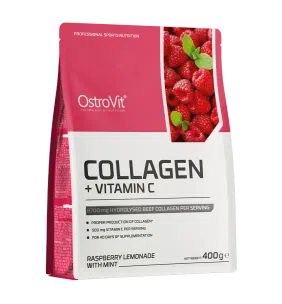 OstroVit Collagen + Vitamin C, (raspberry lemonade-mint), 400 g  