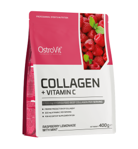 OstroVit Collagen + Vitamin C, (raspberry lemonade-mint), 400 g  