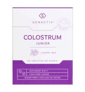 Colostrum Junior Czarny Bez Genactiv, tabl.do ssania, 60 szt