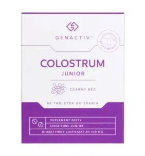 Colostrum Junior Czarny Bez Genactiv, tabl.do ssania, 60 szt