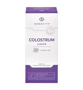 Colostrum Junior Czarny Bez Genactiv, zawiesina, 150 ml