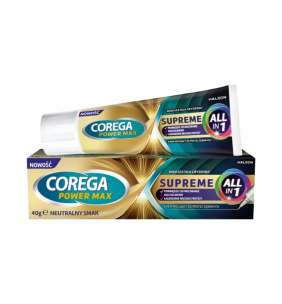 Corega Power Max Supreme, krem do protez zębowych, 40 g