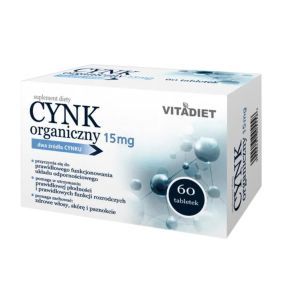 Cynk organiczny 15 mg, tabl., 60 szt