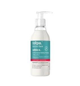 Tołpa Dermo Face Sebio+, żel do mycia twarzy, kwasy AHA+LHA, 195 ml