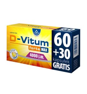 D-Vitum Forte Max 4000 j.m, kaps.,90 szt (60szt+30szt)