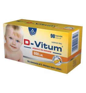 D-Vitum Kids 600 j.m., kaps.twist-off, 90 szt