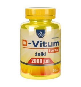 D-Vitum forte 2000 j.m., żelki, 60 szt