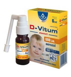 D-Vitum witamina D 600 j.m., aerozol, 6 ml