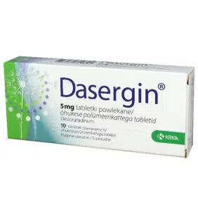 Dasergin, 5 mg, tabl.powl., 10 szt