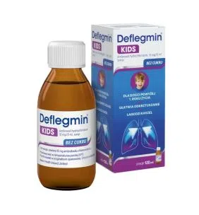 Deflegmin Kids, 15 mg/5 ml, syrop, 120 ml