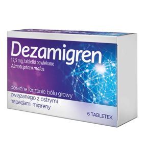 Dezamigren, 12,5 mg, tabletki powlekane, 6 szt.