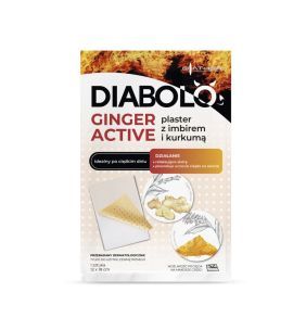 Plaster rozgrzewający DIABOLO GINGER ACTIVE z imbirem i kurkumą, 1 szt.