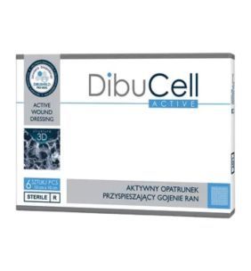 DibuCell Active, aktywny opatrunek przyspieszający gojenie ran, 10x10 cm, 1 szt. (z opakowania 6 szt.)