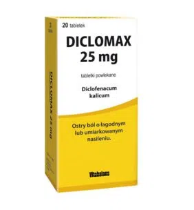 Diclomax, 25 mg, tabl.powl., 20 szt