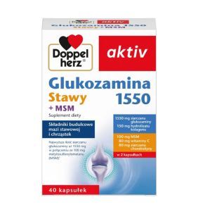 Doppelherz Aktiv Glukozamina 1550 Stawy+MSM, kaps., 40 szt
