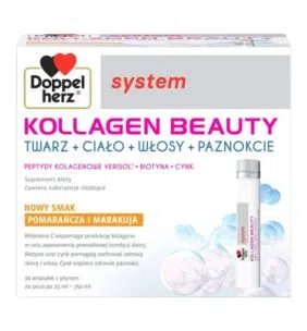 Doppelherz system Kollagen Beauty, płyn,pom,marak,25ml,30amp