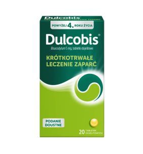 Dulcobis, 5 mg, tabl.dojelit.,(i.rów),MDZ,Holandia, 20 szt