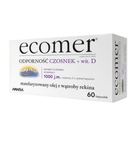 Ecomer Odporność Czosnek + wit.D, kaps., 60 szt
