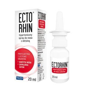 Ectorhin, spray, do nosa z ektoina, hipertoniczny, 20 ml
