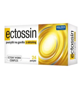 Ectossin, pastyl. na gardlo z ektoina, 24 szt.