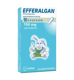 Efferalgan, 150 mg, czopki doodbytn.,(i.rów),InPh,Bułg,10szt