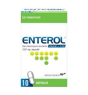 Enterol, 250 mg, kaps.twarde,(i.rów),MDZ,Grecja,10 szt
