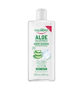 Equilibra, Nawilżający szampon aloesowy do włosów, 265 ml