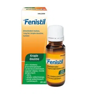 Fenistil, 1 mg/ml, krople doustne,(i.rów),AllPh,Bułg,20ml