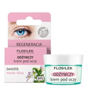 Flos-Lek Regener., krem,p/oczy,odzyw,swiet.,maslo Shea,15ml