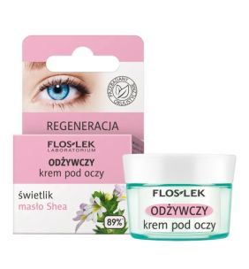 Flos-Lek Regener., krem,p/oczy,odzyw,swiet.,maslo Shea,15ml