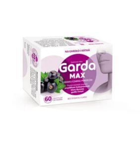 Garda Max, pastyl.d/ssania,o sm.czarnej porzeczki, 60 szt