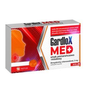 Gardlox Med smak pomaranczowo-miodowy,3mg, pastyl.tw.,16szt